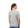 ARBEITS-T-SHIRT DAMEN | 553 von ID / Farbe: altgrau meliert / 100% BAUMWOLLE