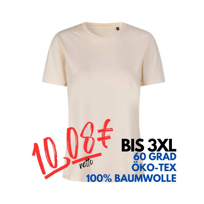 ARBEITS-T-SHIRT DAMEN | 553 von ID / Farbe: off-white / 100% BAUMWOLLE | MEIN-KASACK.de - KASACK - KASACKS