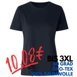 ARBEITS-T-SHIRT DAMEN | 553 von ID / Farbe: navy / 100% BAUMWOLLE