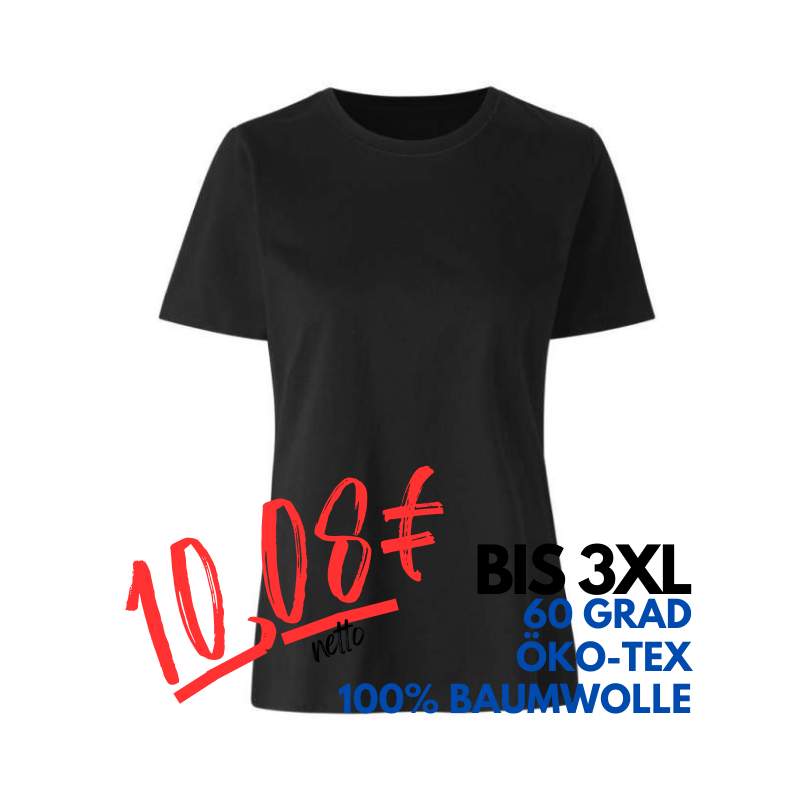 ARBEITS-T-SHIRT DAMEN | 553 von ID / Farbe: schwarz / 100% BAUMWOLLE | MEIN-KASACK.de - KASACK - KASACKS