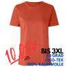 ARBEITS-T-SHIRT DAMEN | 553 von ID / Farbe: coral / 100% BAUMWOLLE