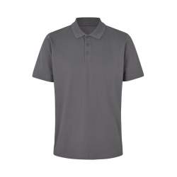 ARBEITS-POLO-SHIRT HERREN | 586 von ID / Farbe: silver grey / 95% BW - 5% ELA