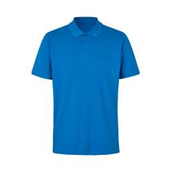 ARBEITS-POLO-SHIRT HERREN | 586 von ID / Farbe: azur / 95% BW - 5% ELA