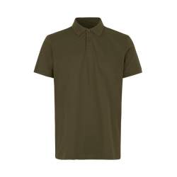 ARBEITS-POLO-SHIRT HERREN | 586 von ID / Farbe: oliv / 95% BW - 5% ELA