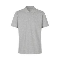 ARBEITS-POLO-SHIRT HERREN | 586 von ID / Farbe:  altgrau meliert / 95% BW - 5% ELA