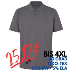 ARBEITS-POLO-SHIRT HERREN | 586 von ID / Farbe: silver grey / 95% BW - 5% ELA