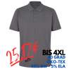 ARBEITS-POLO-SHIRT HERREN | 586 von ID / Farbe: silver grey / 95% BW - 5% ELA