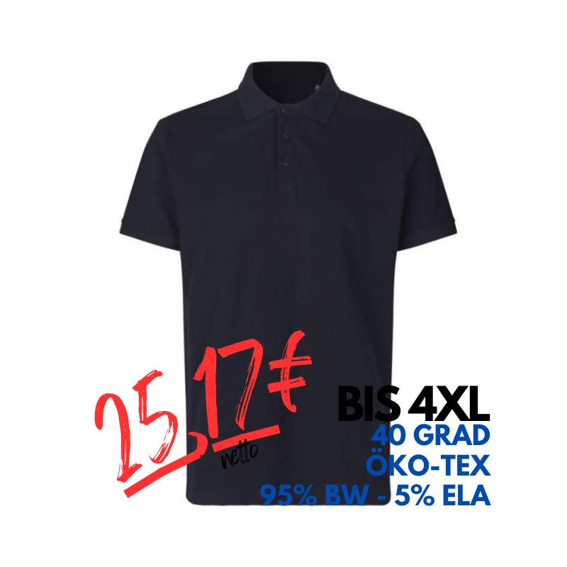 ARBEITS-POLO-SHIRT HERREN | 586 von ID / Farbe: navy / 95% BW - 5% ELA | MEIN-KASACK.de - KASACK - KASACKS