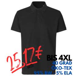 ARBEITS-POLO-SHIRT HERREN | 586 von ID / Farbe: schwarz / 95% BW - 5% ELA