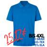 ARBEITS-POLO-SHIRT HERREN | 586 von ID / Farbe: azur / 95% BW - 5% ELA