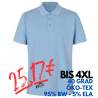 ARBEITS-POLO-SHIRT HERREN | 586 von ID / Farbe: hellblau / 95% BW - 5% ELA