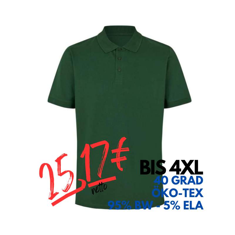 ARBEITS-POLO-SHIRT HERREN | 586 von ID / Farbe: flaschengrün / 95% BW - 5% ELA | MEIN-KASACK.de - KASACK - KASACKS