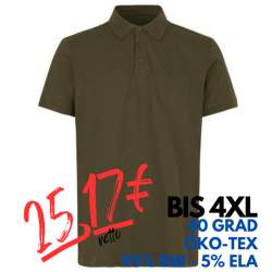 ARBEITS-POLO-SHIRT HERREN | 586 von ID / Farbe: oliv / 95% BW - 5% ELA