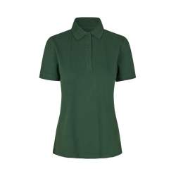 ARBEITS-POLO-SHIRT DAMEN| 587 von ID / Farbe: flaschengrün / 95% BAUMWOLLE 5% ELASTHAN