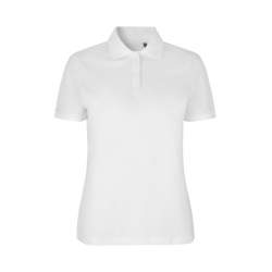 ARBEITS-POLO-SHIRT DAMEN| 587 von ID / Farbe: weiß / 95% BAUMWOLLE 5% ELASTHAN