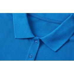 ARBEITS-POLO-SHIRT DAMEN| 587 von ID / Farbe: azur / 95% BAUMWOLLE 5% ELASTHAN