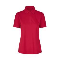 ARBEITS-POLO-SHIRT DAMEN| 587 von ID / Farbe: rot / 95% BAUMWOLLE 5% ELASTHAN