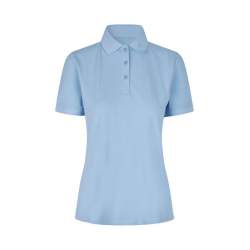 ARBEITS-POLO-SHIRT DAMEN| 587 von ID / Farbe: hellblau / 95% BAUMWOLLE 5% ELASTHAN