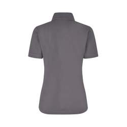 ARBEITS-POLO-SHIRT DAMEN| 587 von ID / Farbe: silver grey / 95% BAUMWOLLE 5% ELASTHAN