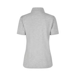 ARBEITS-POLO-SHIRT DAMEN| 587 von ID / Farbe: altgrau meliert / 95% BAUMWOLLE 5% ELASTHAN