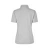 ARBEITS-POLO-SHIRT DAMEN| 587 von ID / Farbe: altgrau meliert / 95% BAUMWOLLE 5% ELASTHAN