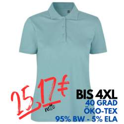 ARBEITS-POLO-SHIRT DAMEN| 587 von ID / Farbe: altaqua / 95% BAUMWOLLE 5% ELASTHAN