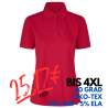 ARBEITS-POLO-SHIRT DAMEN| 587 von ID / Farbe: rot / 95% BAUMWOLLE 5% ELASTHAN