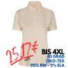 ARBEITS-POLO-SHIRT DAMEN| 587 von ID / Farbe: off-white / 95% BAUMWOLLE 5% ELASTHAN