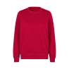 ARBEITS-SWEATSHIRT / ARBEITSPULLOVER DAMEN | 683 von ID / Farbe: rot / 60% BAUMWOLLE 40% POLYESTER