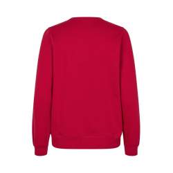 ARBEITS-SWEATSHIRT / ARBEITSPULLOVER DAMEN | 683 von ID / Farbe: rot / 60% BAUMWOLLE 40% POLYESTER