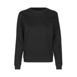 ARBEITS-SWEATSHIRT / ARBEITSPULLOVER DAMEN | 683 von ID / Farbe: schwarz / 60% BAUMWOLLE 40% POLYESTER