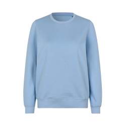 ARBEITS-SWEATSHIRT / ARBEITSPULLOVER DAMEN | 683 von ID / Farbe: hellblau / 60% BAUMWOLLE 40% POLYESTER