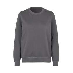 ARBEITS-SWEATSHIRT / ARBEITSPULLOVER DAMEN | 683 von ID / Farbe: silver grey / 60% BAUMWOLLE 40% POLYESTER