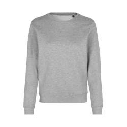 ARBEITS-SWEATSHIRT / ARBEITSPULLOVER DAMEN | 683 von ID / Farbe: altgrau meliert / 60% BAUMWOLLE 40% POLYESTER