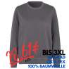 ARBEITS-SWEATSHIRT / ARBEITSPULLOVER DAMEN | 683 von ID / Farbe: silver grey / 60% BAUMWOLLE 40% POLYESTER