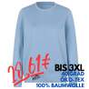 ARBEITS-SWEATSHIRT / ARBEITSPULLOVER DAMEN | 683 von ID / Farbe: hellblau / 60% BAUMWOLLE 40% POLYESTER