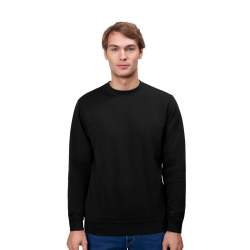 ARBEITS-SWEATSHIRT / ARBEITSPULLOVER HERREN | 682 von ID / Farbe: schwarz / 100% BAUMWOLLE