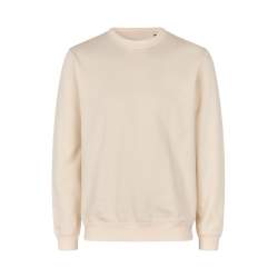 ARBEITS-SWEATSHIRT / ARBEITSPULLOVER HERREN | 682 von ID / Farbe: off-white / 100% BAUMWOLLE