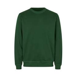 ARBEITS-SWEATSHIRT / ARBEITSPULLOVER HERREN | 682 von ID / Farbe: flaschengrün / 100% BAUMWOLLE