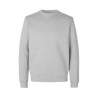 ARBEITS-SWEATSHIRT / ARBEITSPULLOVER HERREN | 682 von ID / Farbe: altgrau meliert / 100% BAUMWOLLE