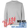 ARBEITS-SWEATSHIRT / ARBEITSPULLOVER HERREN | 682 von ID / Farbe: altgrau meliert / 100% BAUMWOLLE