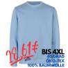 ARBEITS-SWEATSHIRT / ARBEITSPULLOVER HERREN | 682 von ID / Farbe: hellblau / 100% BAUMWOLLE