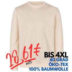 ARBEITS-SWEATSHIRT / ARBEITSPULLOVER HERREN | 682 von ID / Farbe: off-white / 100% BAUMWOLLE