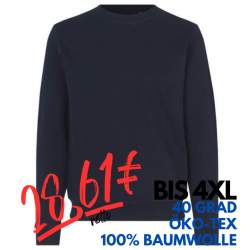 ARBEITS-SWEATSHIRT / ARBEITSPULLOVER HERREN | 682 von ID / Farbe: navy / 100% BAUMWOLLE