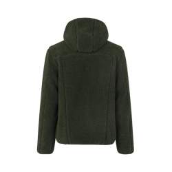 ARBEITSJACKE / FLEECEJACKE HERREN | TEDDYFLEECE 828 von ID / Farbe: oliv / 100% POLYESTER