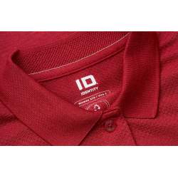 ARBEITS-POLO-SHIRT DAMEN| 573 von ID / Farbe: dunkelrot meliert / 100% PES