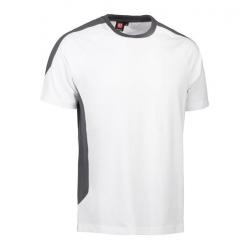 ARBEITS-T-SHIRT HERREN| PRO Wear Kontrast 302 von ID / Farbe: weiß / 60% BAUMWOLLE 40% POLYESTER - | MEIN-KASACK.de | ka