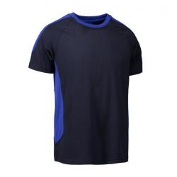 ARBEITS-T-SHIRT HERREN| PRO Wear Kontrast 302 von ID / Farbe: navy / 60% BAUMWOLLE 40% POLYESTER - | MEIN-KASACK.de | ka