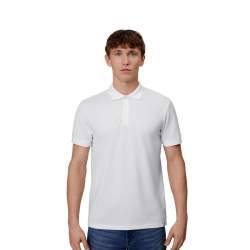 ARBEITS-POLO-SHIRT HERREN | PRO Wear CARE 376 von ID / Farbe: weiß / 50% BAUMWOLLE 50% POLYESTER