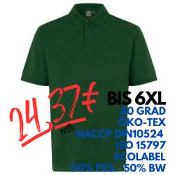 ARBEITS-POLO-SHIRT HERREN | PRO Wear CARE 376 von ID / Farbe: flaschengrün / 50% BAUMWOLLE 50% POLYESTER